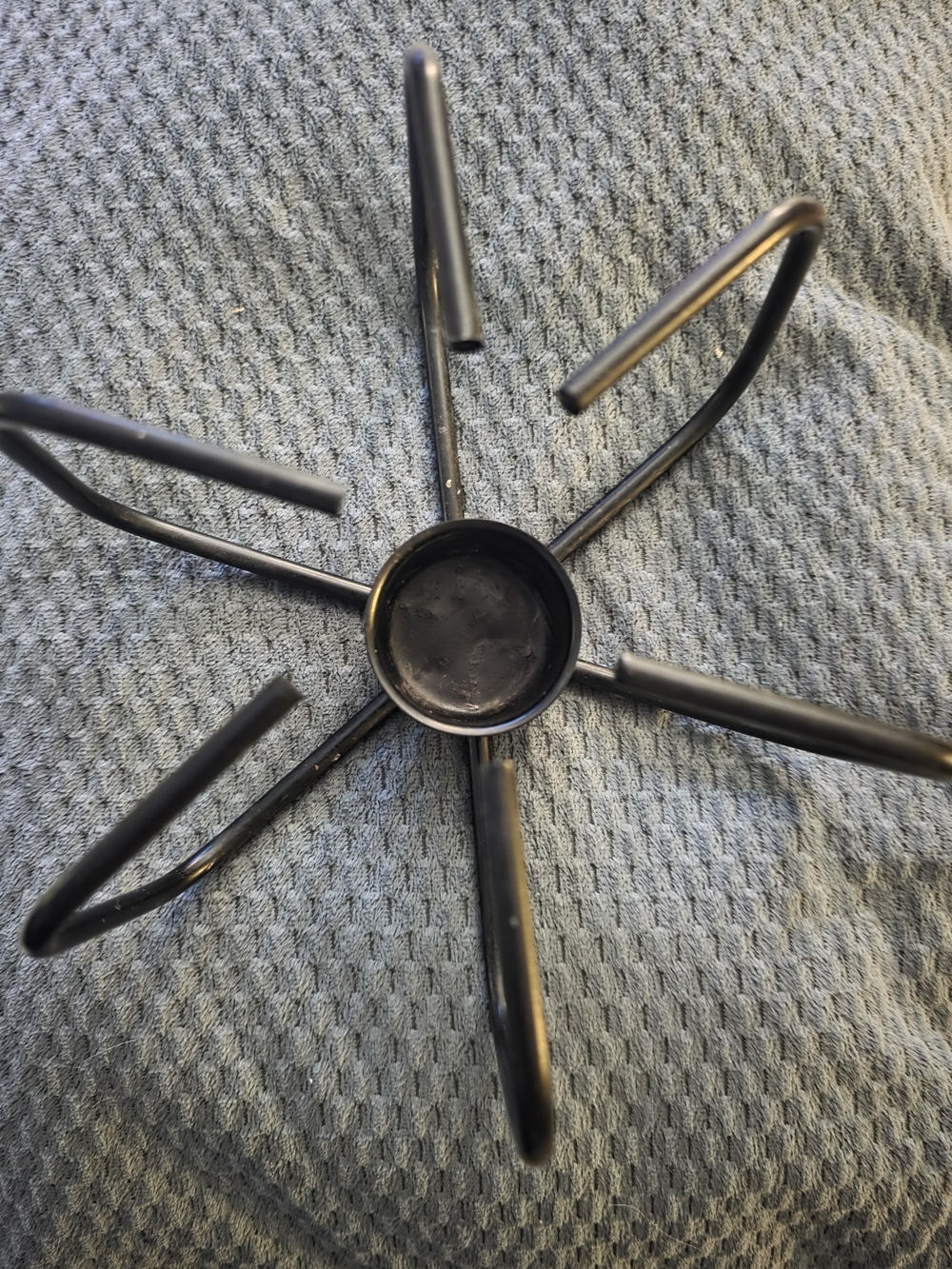 Modern Black Metal Candle Stand for Pillar Candles - Home Accents